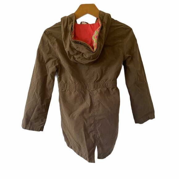 Cherokee Jacket Hooded Full Zip Army Green 4/5 - Picture 2 of 4